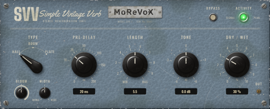 MoReVoX, SVV, Riverbero, Plug-in audio, Plug-in gratuiti, Freeware, Produzione musicale, Home recording, Mixing, macOS, sabino cannone, news