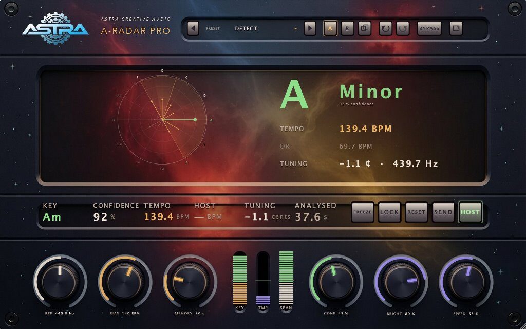 Astra Creative Audio, Astra Pro Pack, A-Surgery Pro, A-Magnetar Pro, A-Gravity Pro, A-Radar Pro, A-Parallax, plug-in audio, equalizzatori dinamici, saturatori multibanda, compressori audio, produzione musicale, mixaggio audio, software musicale