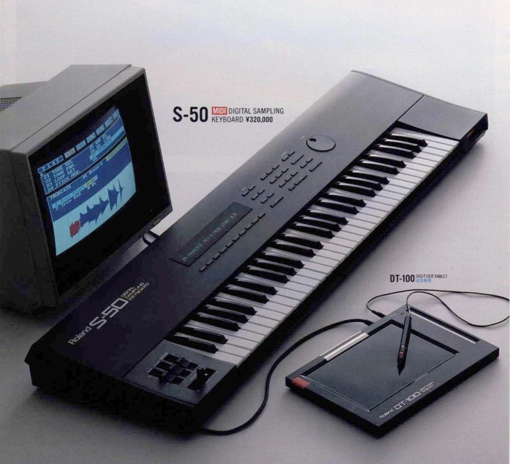 Roland, Serie S, sampler Roland, sampling, S-10, S-50, S-330, S-550, S-760, S-770, vintage, storia, strumenti musicali, musica elettronica, riccardo gerbi