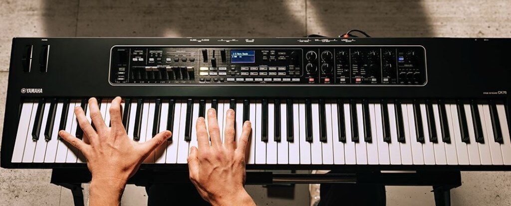 Yamaha, Yamaha CK76, Yamaha CK61, Yamaha CK88, CK OS 2.0, tastiere da palco, stage keyboard, sintetizzatori, pianoforti elettrici, Advanced Split Mode, strumenti musicali, musica dal vivo