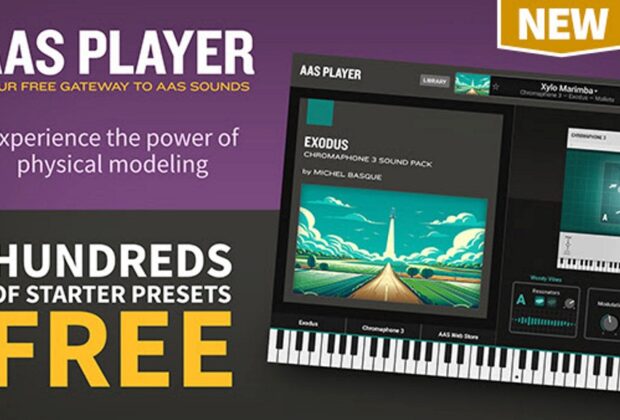 AAS Player 2.0, Applied Acoustics Systems, plug-in gratuiti, sintetizzatori virtuali, sound design, modellazione fisica, VST3, software musicale, news