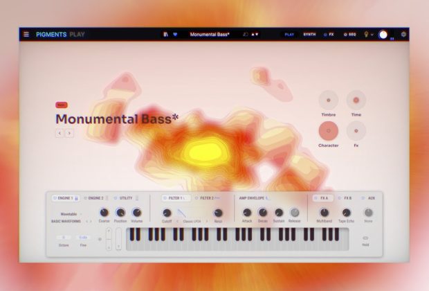 Arturia, Pigments Play, Pigments, sintetizzatori, synth software, plugin, VST, VST3, Audio Unit, AAX, software musicale, sound design, synth gratuiti